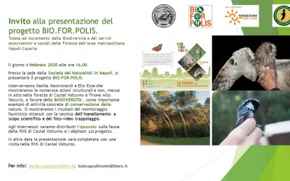 Presentazione dell’opuscolo sulla fauna della RNS di Castel Volturno.